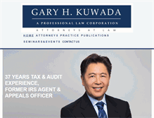 Tablet Screenshot of garyhkuwada.com